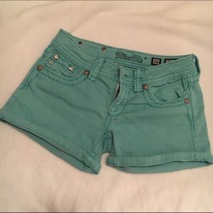 Turquoise shorts
