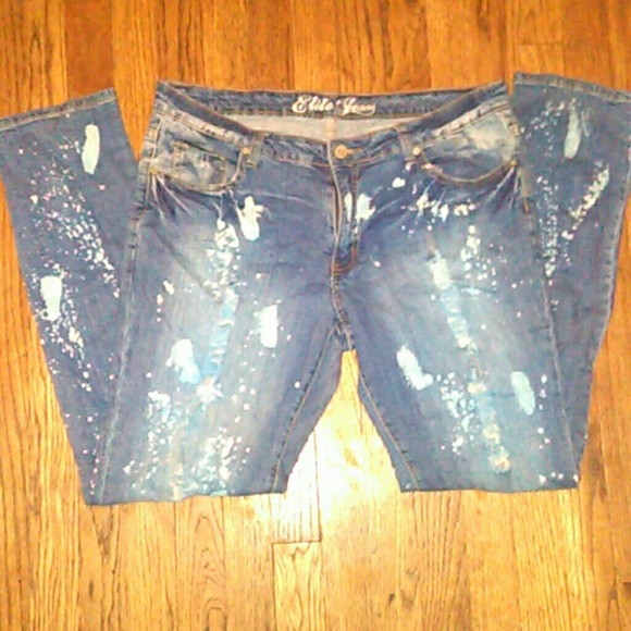 Skinny Bleach Dyed Jeans