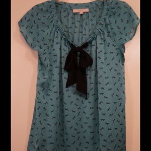 Ann Taylor LOFT Tie Blouse