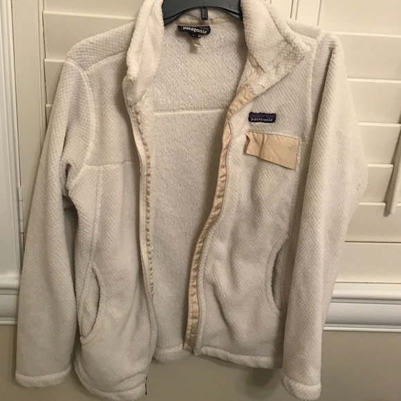 Patagonia women's size medium cream zip up