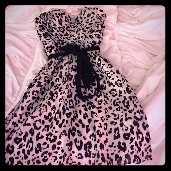 Gray Cheetah print Dress