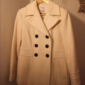 St. John's Bay white peacoat