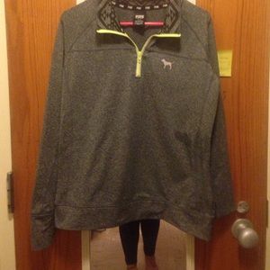 Quarter zip sweat shirt