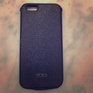 Tumi blue leather iPhone 6 case