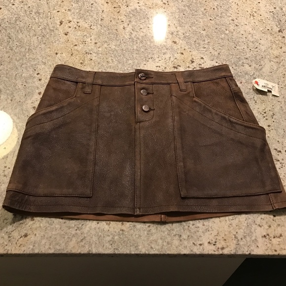 Leather Joie skirt