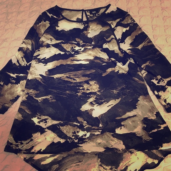 Black & Tan Blouse