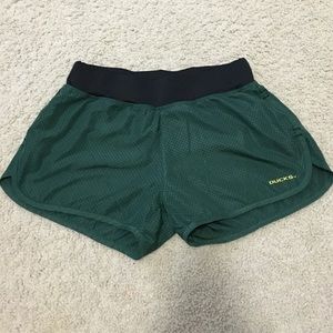 Oregon Duck athletic shorts