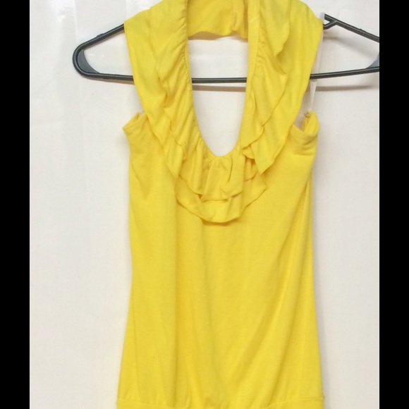Yellow Halter Top - Picture 2 of 3