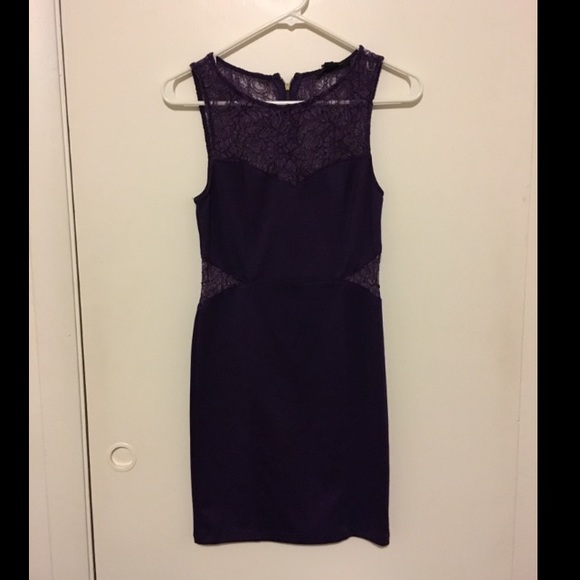 Purple lace dress