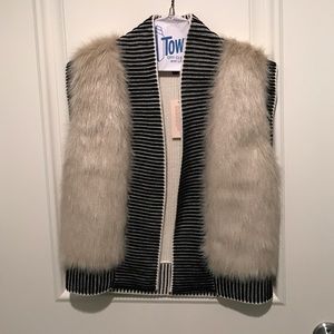 Banana Republic Faux Fur Vest