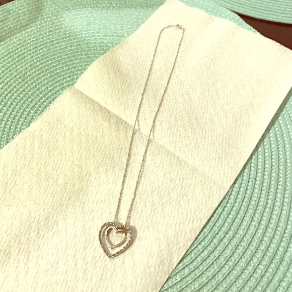 Sterling silver heart necklace