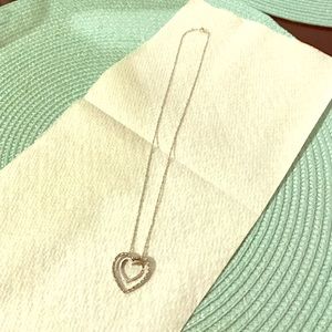 Sterling silver heart necklace