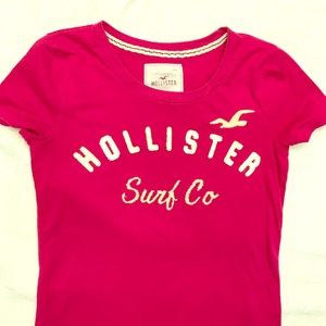 Hollister medium hot pink t-shirt