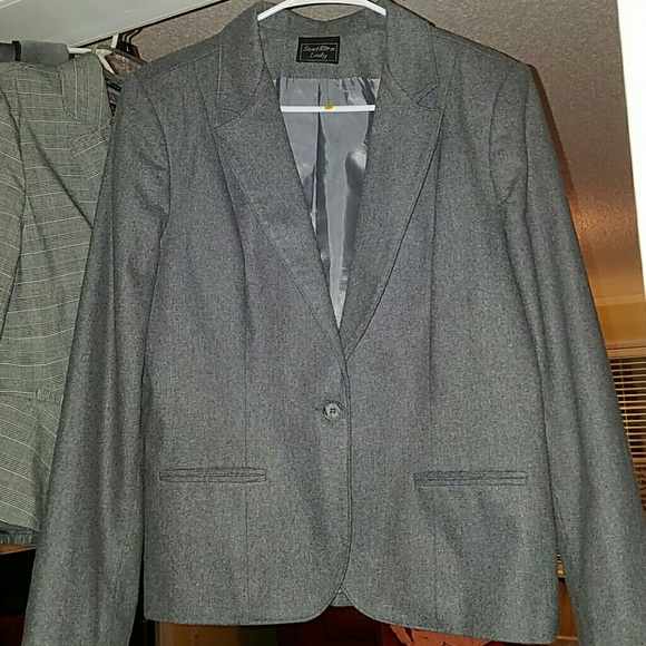 Nwt Southern lady women's wool Blazer Gray - Picture 2 of 4