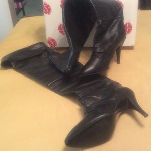 Sexy over the knee leather boots