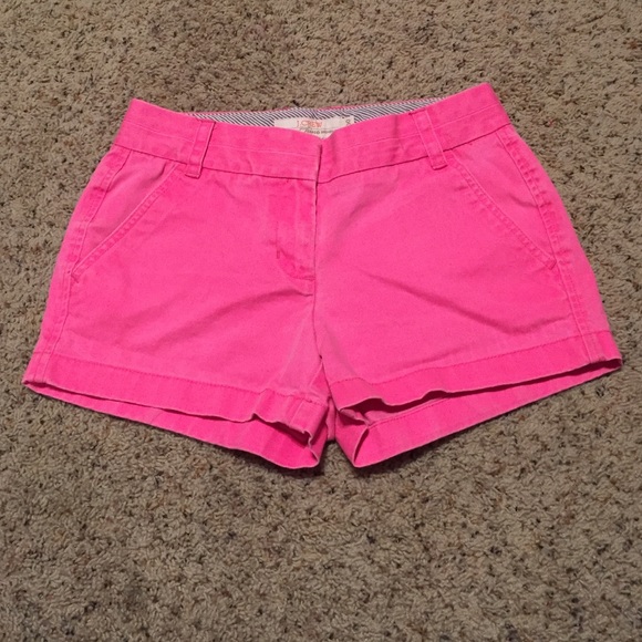 J. Crew Chino Shorts Hot Pink Size 00