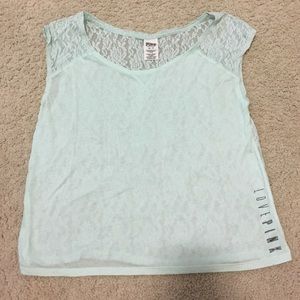 PINK brand teal t shirt