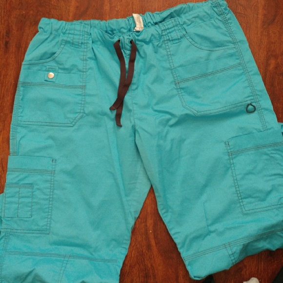 Blue scrub pants