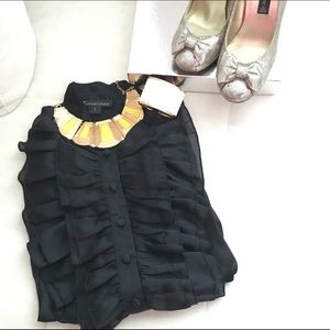 Ruffle sleeveless bodysuit