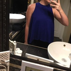 Cobalt Blue Madewell Open Back Tank
