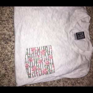 WOMENS FLORAL POCKET SHIRT