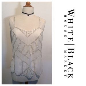 White House Black Market Sequin Blouse