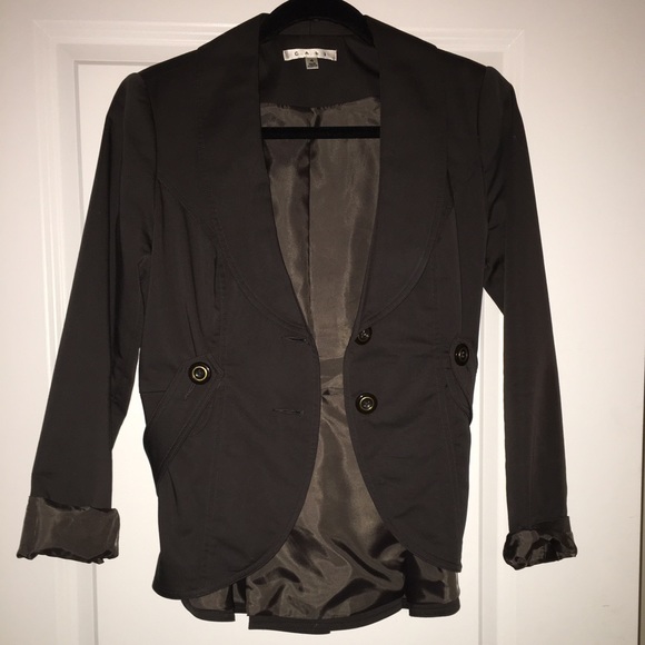Gray blazer