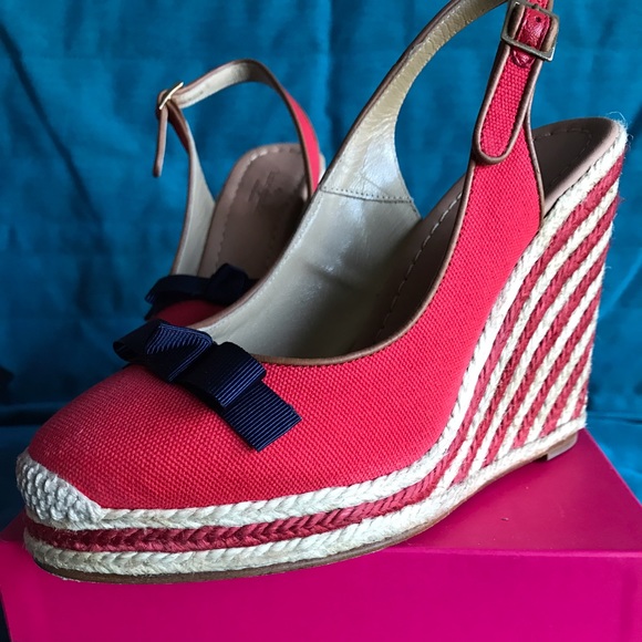 ❌SOLD❌Kate Spade Sweetie Slingback Wedge 7❌SOLD❌ - Picture 1 of 4