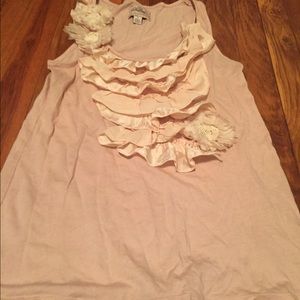 Ruffled tank top