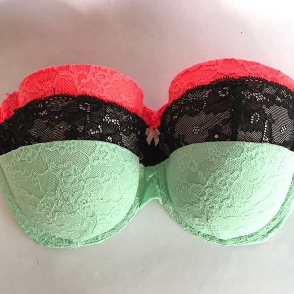 Victoria Secret 34B Push-up Strapless Bras Bundle