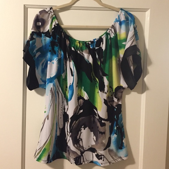Express multi-colored top