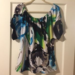 Express multi-colored top