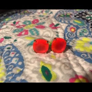 Orange Kate Spade earrings