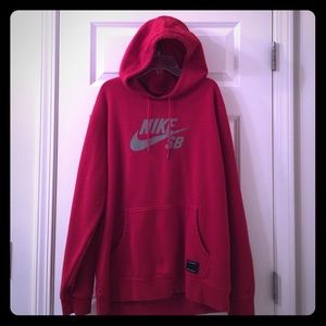 Men's dark red hoodie Nike