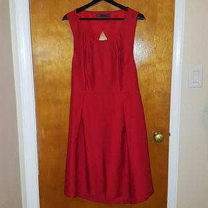 Gorgeous Red Flare Dress with Back cut out