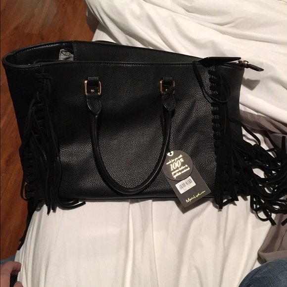 Modaluxe black fringe purse - Picture 1 of 3
