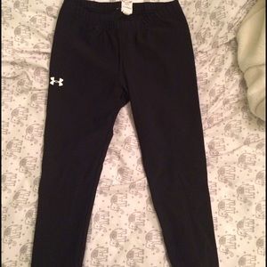 Black Under Armour Cropped Workout Leggings