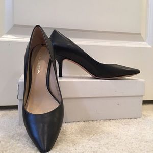 Via Spiga Black Short Heels