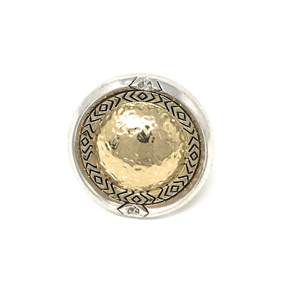House of Harlow 1960 Golden Scutum Ring - Picture 6 of 8