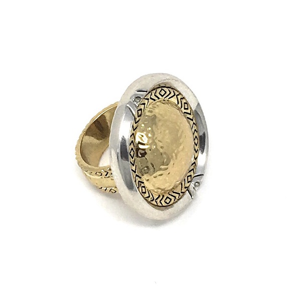 House of Harlow 1960 Golden Scutum Ring - Picture 2 of 8