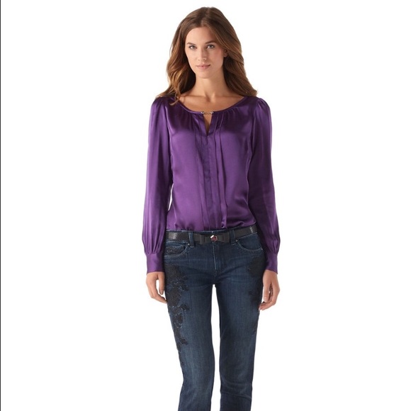 White House Black Market Silk Blouse