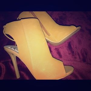 Cognac colored booties