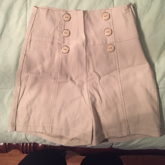 High-waisted shorts