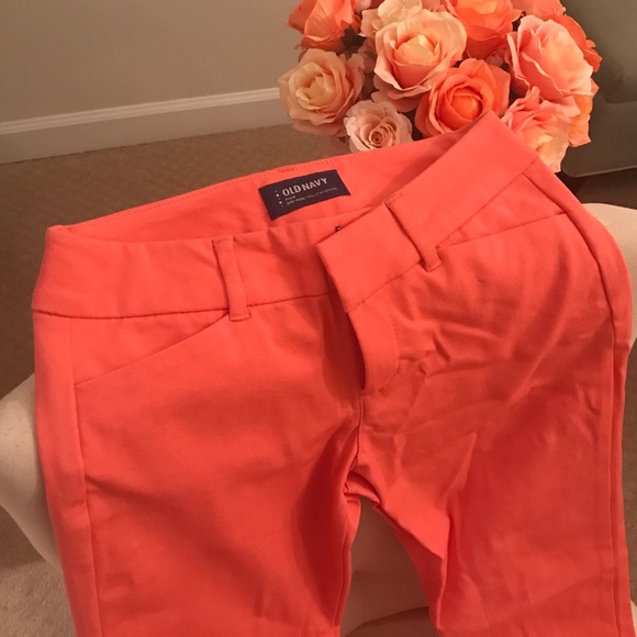Salmon colored pixie dress pants