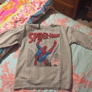 Forever 21 Gray Spider-Man Sweater