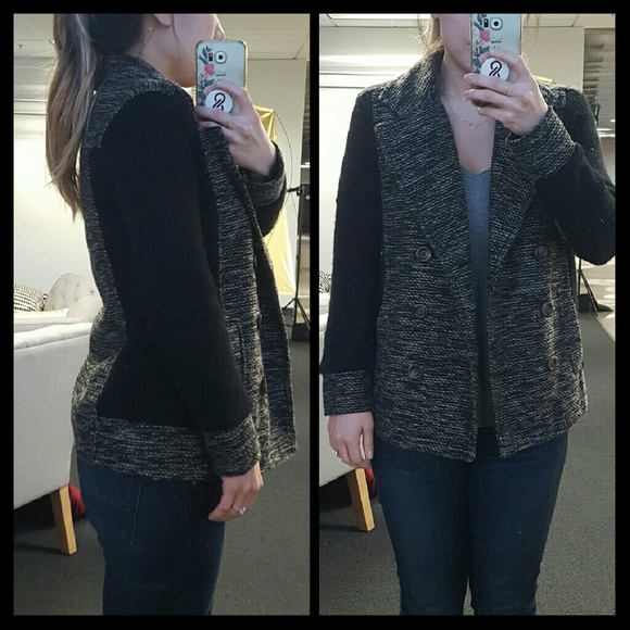 Nordstroms BP Black Knit Coat - Picture 2 of 4