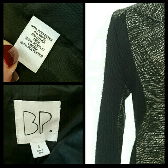 Nordstroms BP Black Knit Coat - Picture 3 of 4