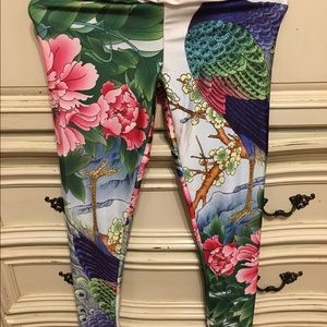 Peacock leggings