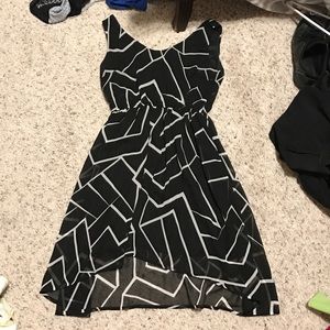 High Low Black Dress