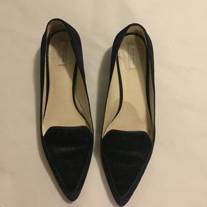 Cole Haan Navy Mohair Flat